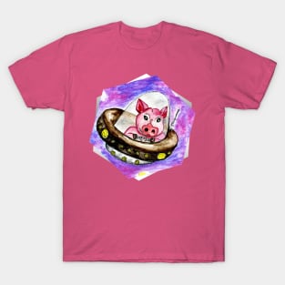 Pig in spaceship T-Shirt